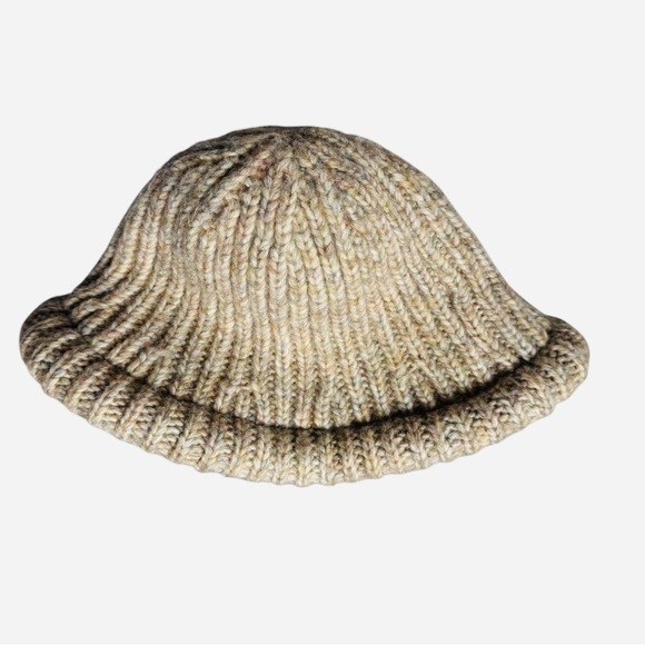 New Free People Beige Knitted Bucket Hat main image 5